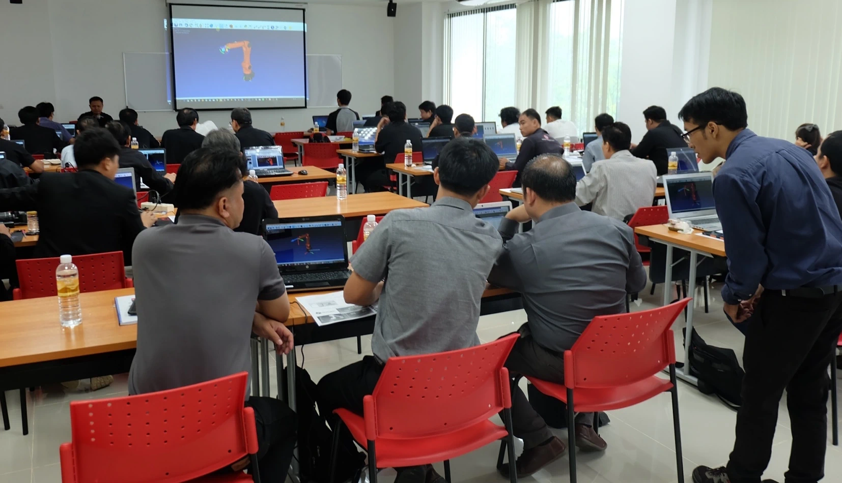 Robotics training in progress