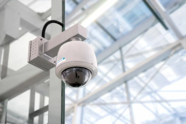 Security camera on site