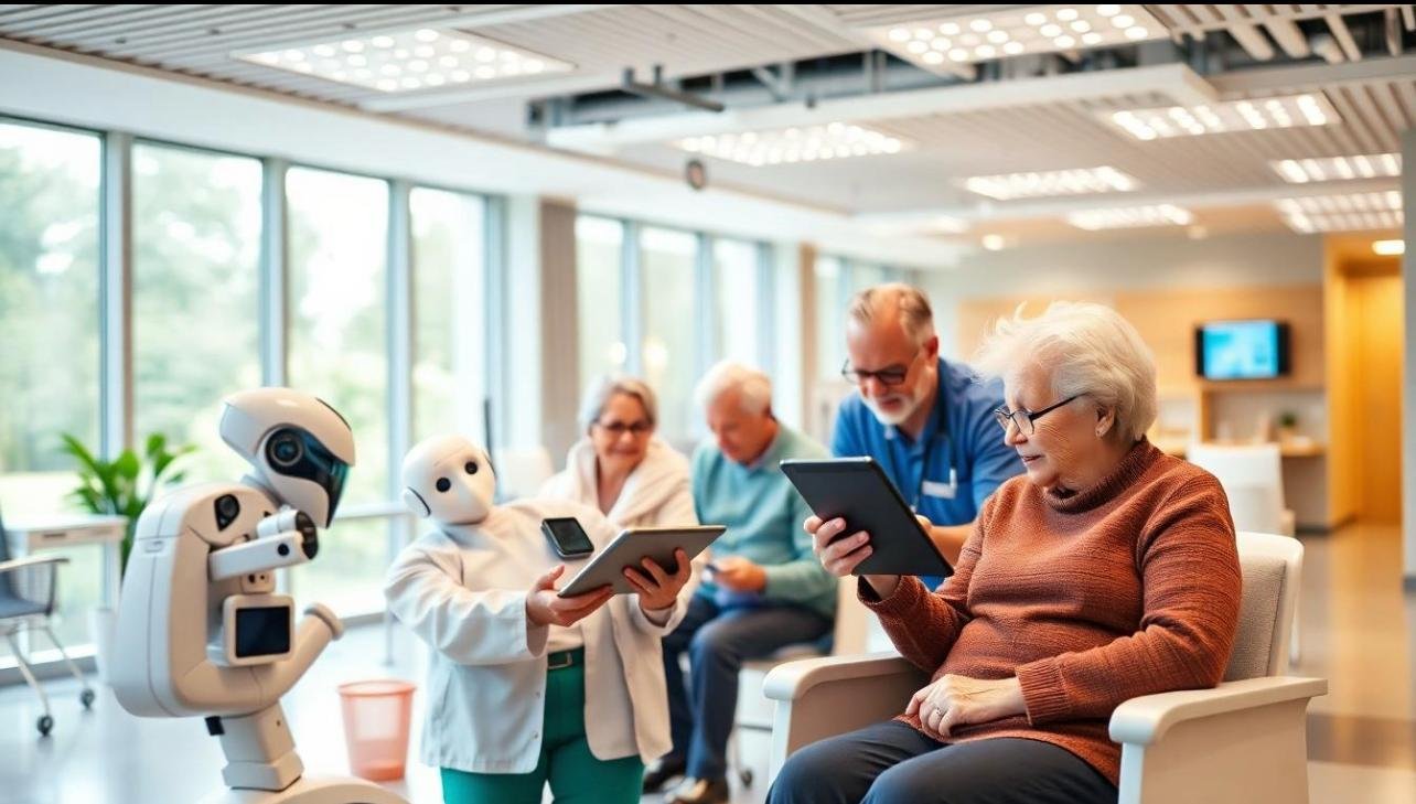 Rehabilitation equipment in a clinical setting