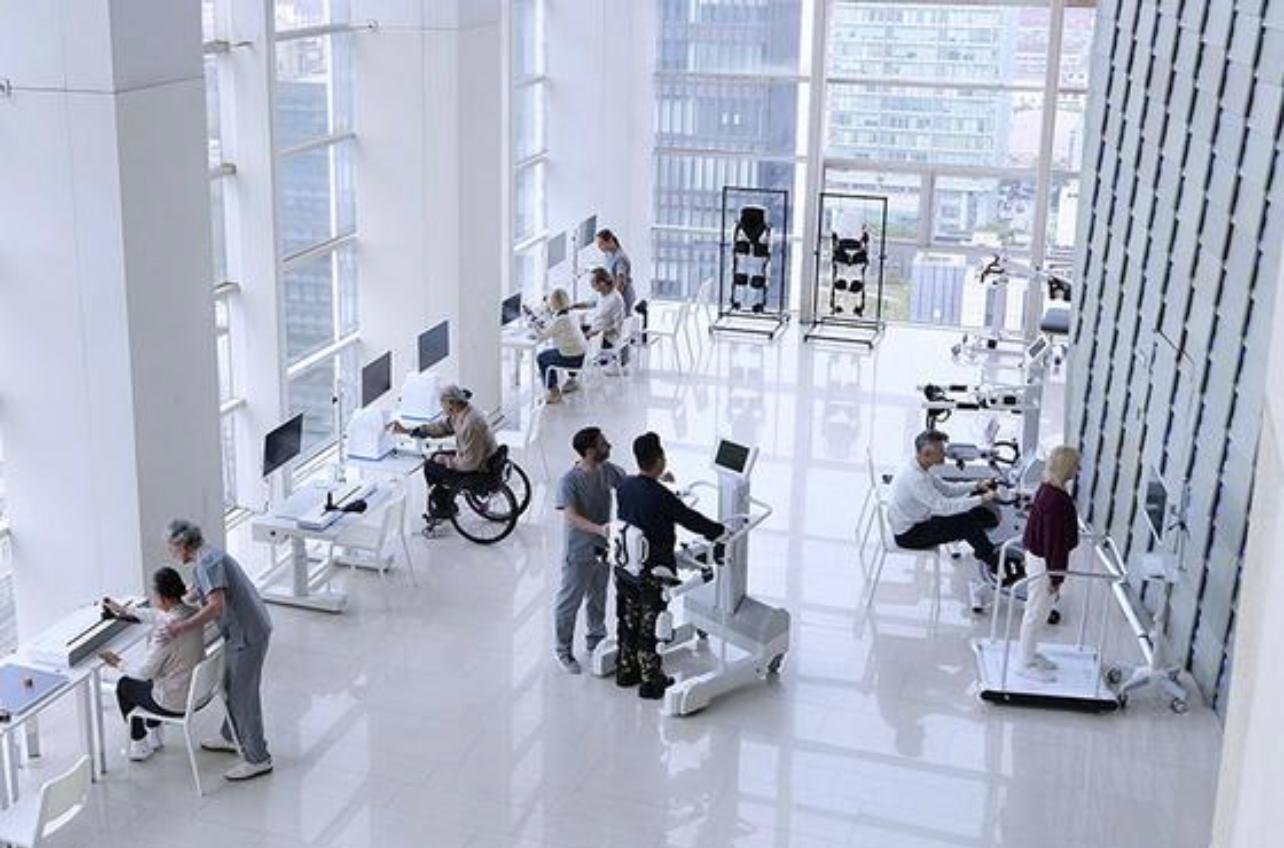 Rehabilitation equipment, detail view