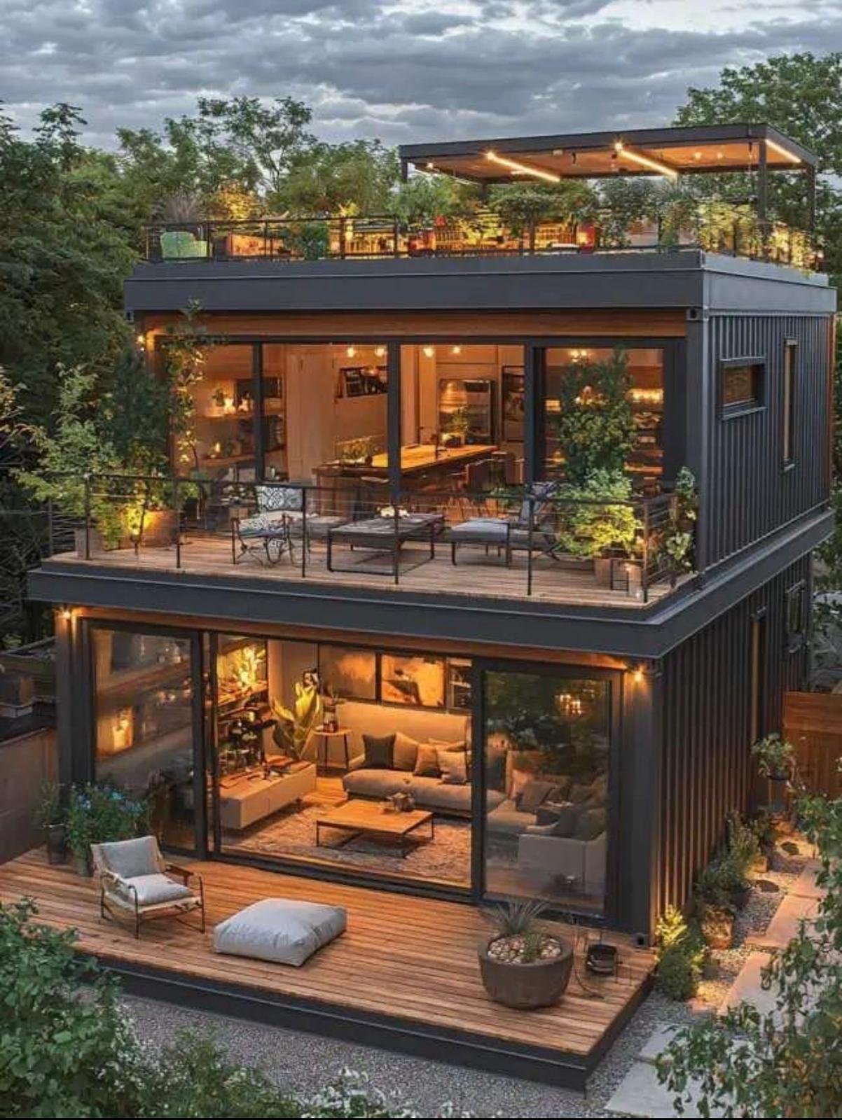 Container home exterior view