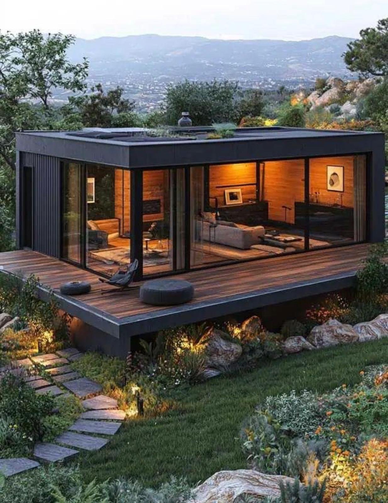 Container home living space
