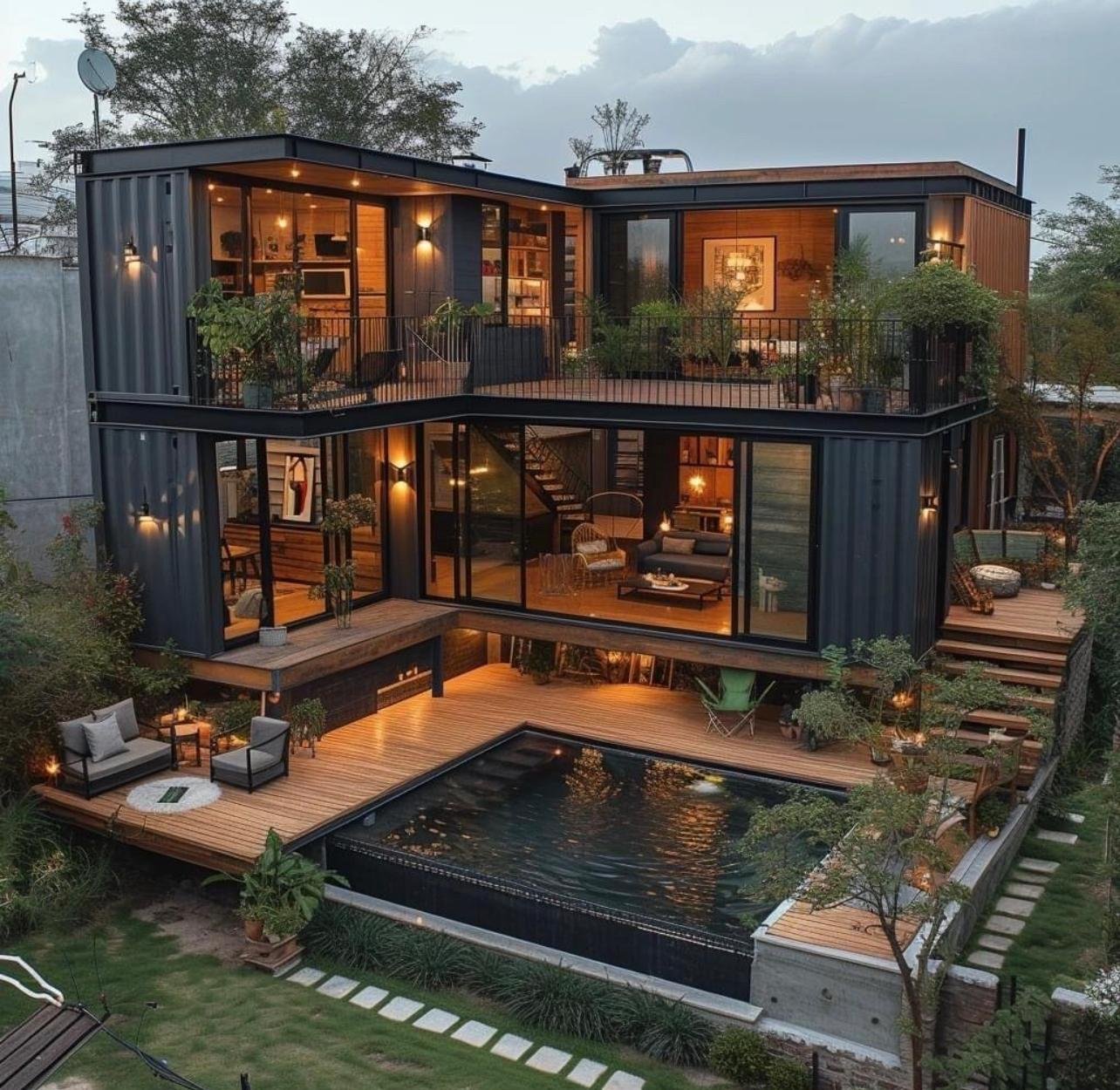 Container home bathroom