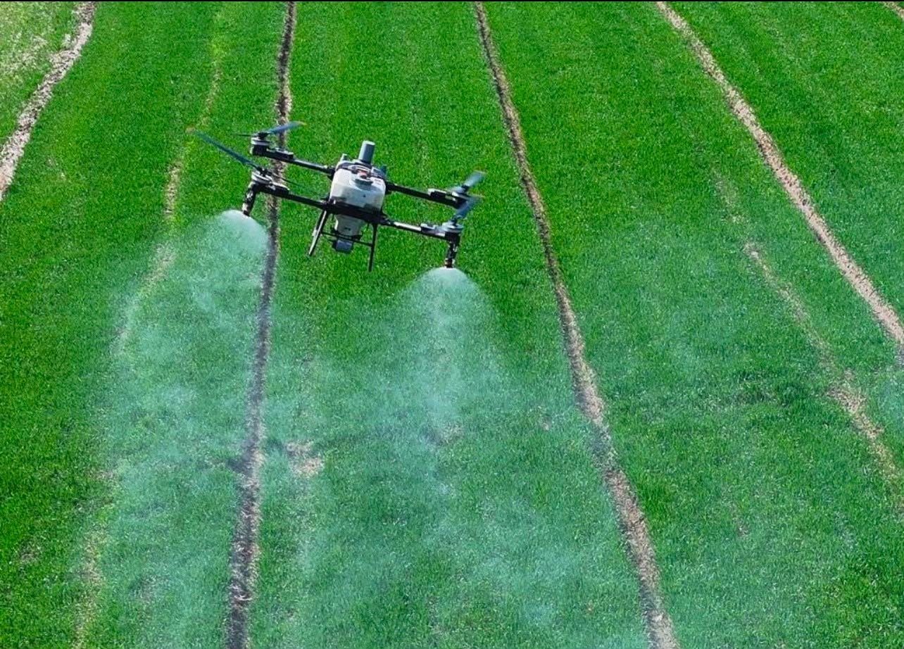 Drone on site