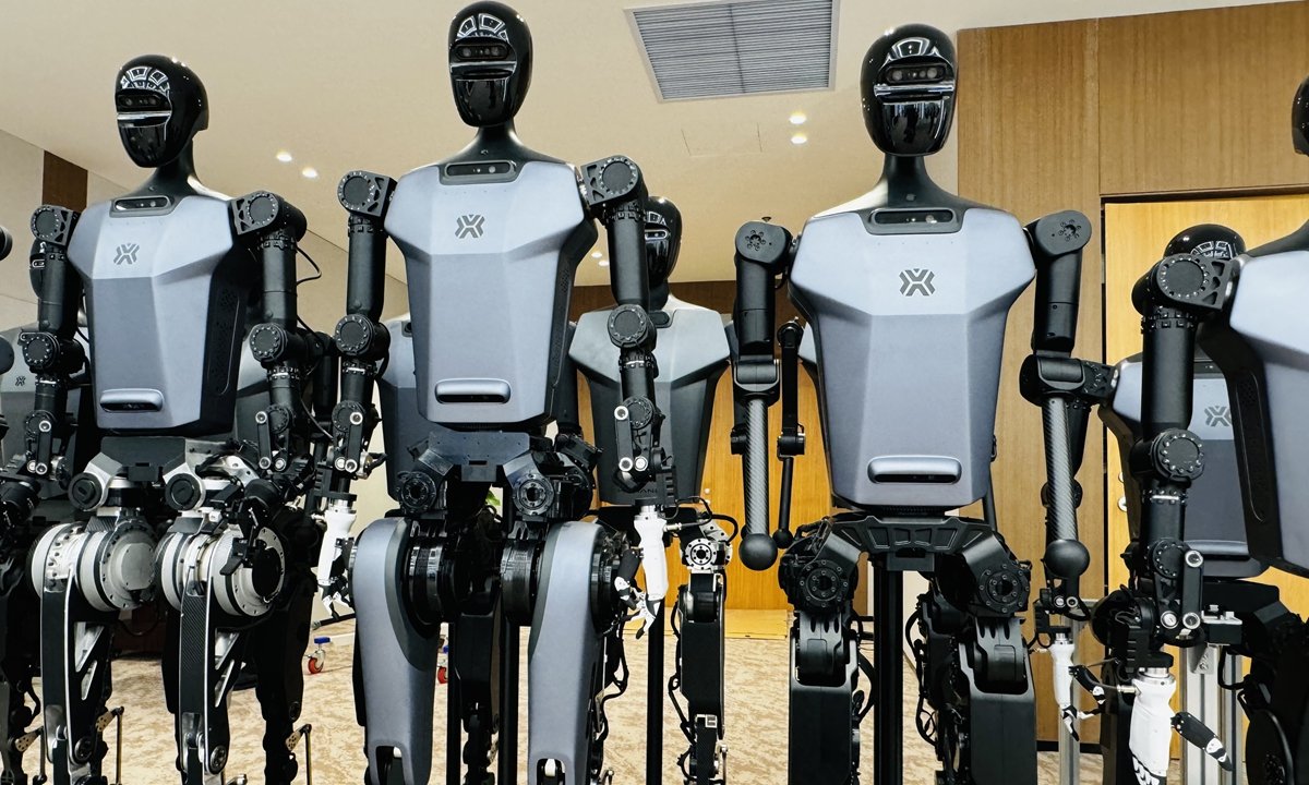 Humanoid robot in operation