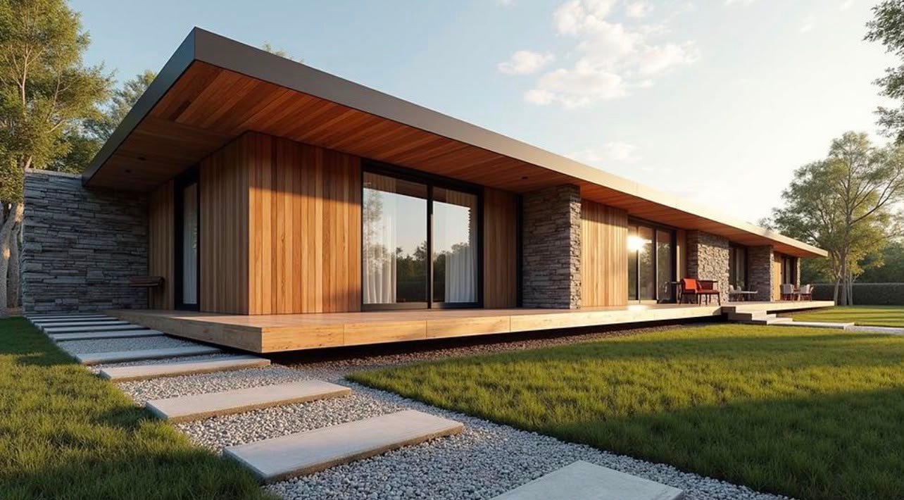 Modular home exterior