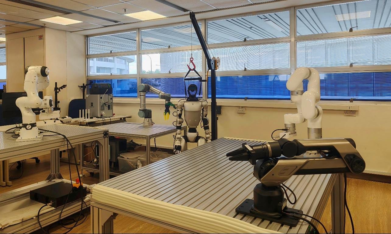Research robot platform set up on a laboratory bench