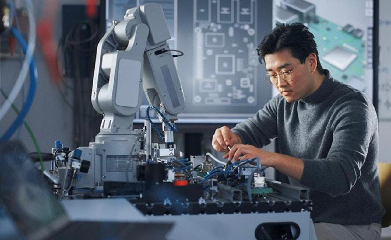 Robotic cell installed and running on a production floor