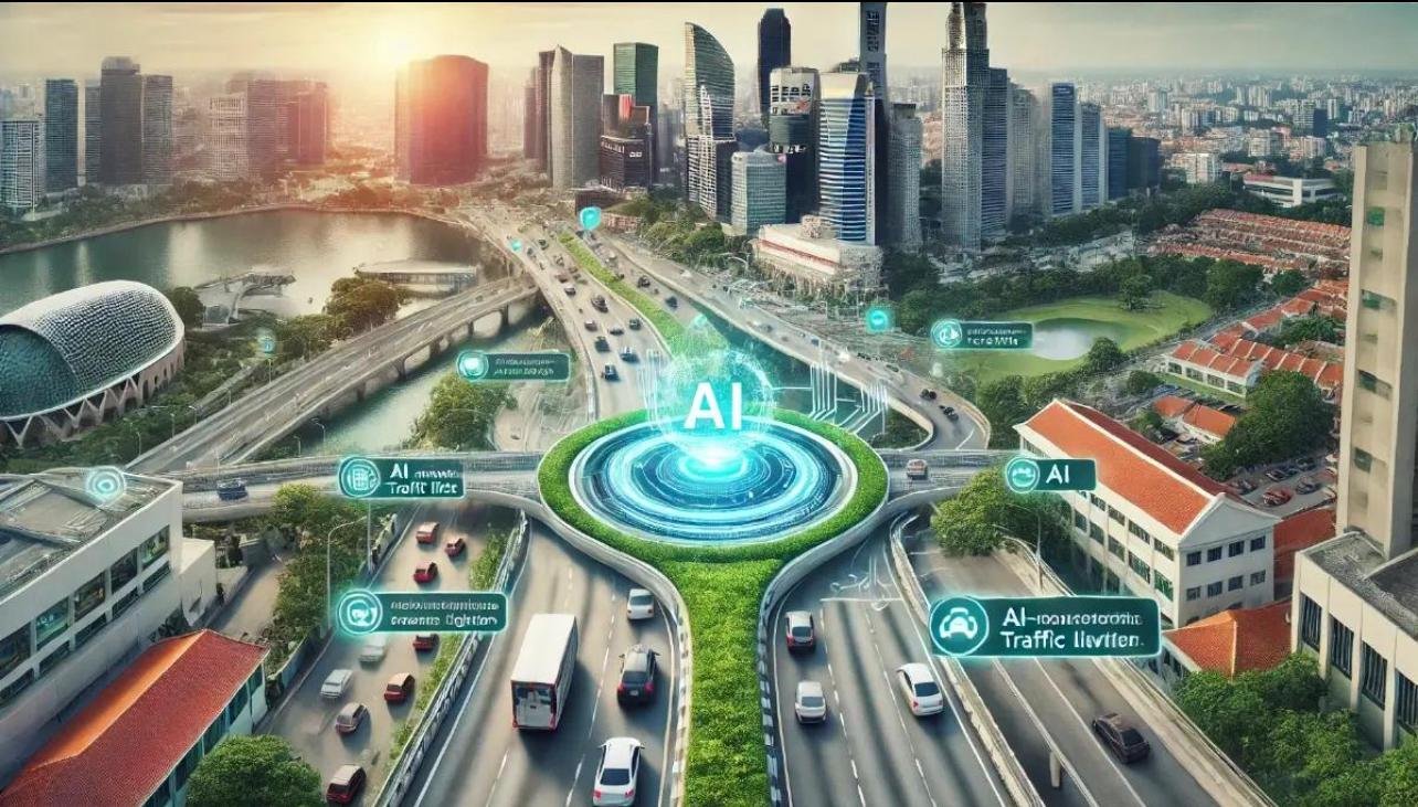 Smart city equipment in a district