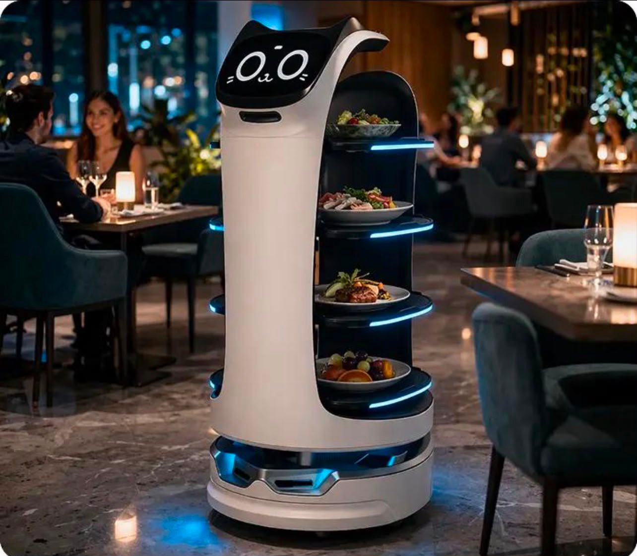 Reception and wayfinding robot